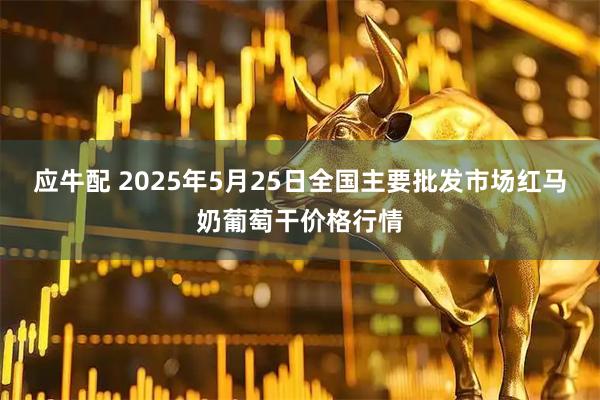 应牛配 2025年5月25日全国主要批发市场红马奶葡萄干价格行情