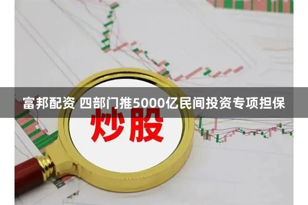富邦配资 四部门推5000亿民间投资专项担保